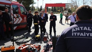 Büyükşehir itfaiyesinden AB Projesi eğitimi