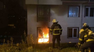 Düzce’de apartman dairesinde yangın çıktı