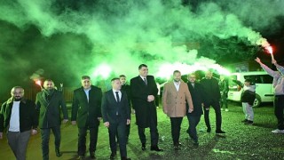 Kocaman’a meşaleli karşılama