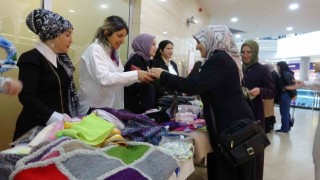 Terapilerde yapılan el emeği ürünlere vatandaşlardan yoğun ilgi
