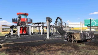 Aziziye'deki park yangınında failler tespit edildi