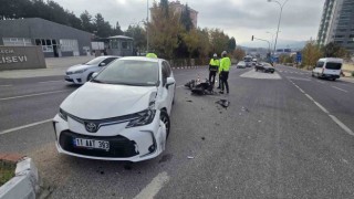 Polisevi Kavşağı’nda meydana gelen trafik kazasında 1 kişi yaralandı